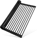 MERRYBOX Roll Up Over The Sink Dish Drying Rack Silicone Wrapped Foldable by MERRYBOX