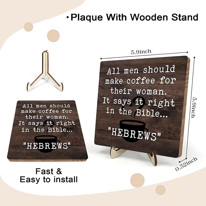 Vintage Coffee Bar Sign Plaque Signs - Image 2