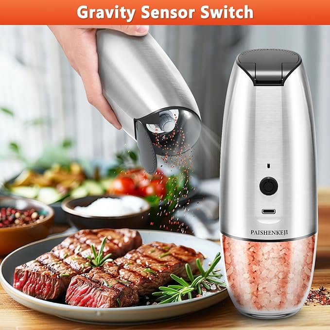 Electric Salt and Pepper Grinder Set: - Image 7