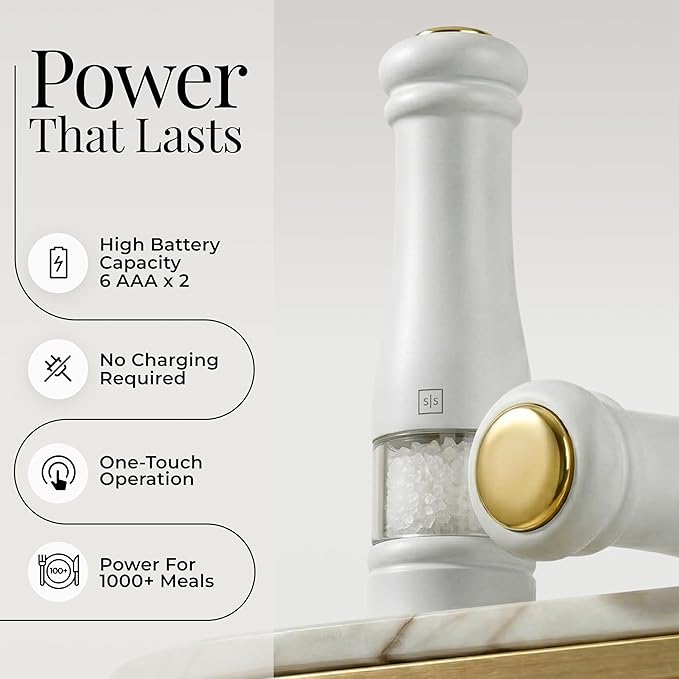Electric Salt and Pepper Grinder Set - Image 3