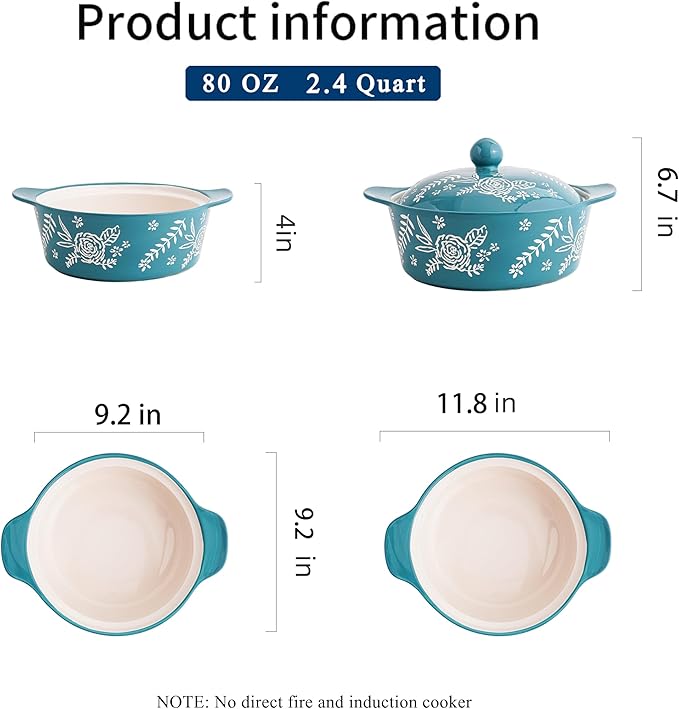 Casserole Dish With Lid Casserole Dishes - Image 7