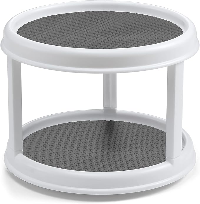 2 Tier 10" Turntable Lazy Susan Spice Organizer - Image 8