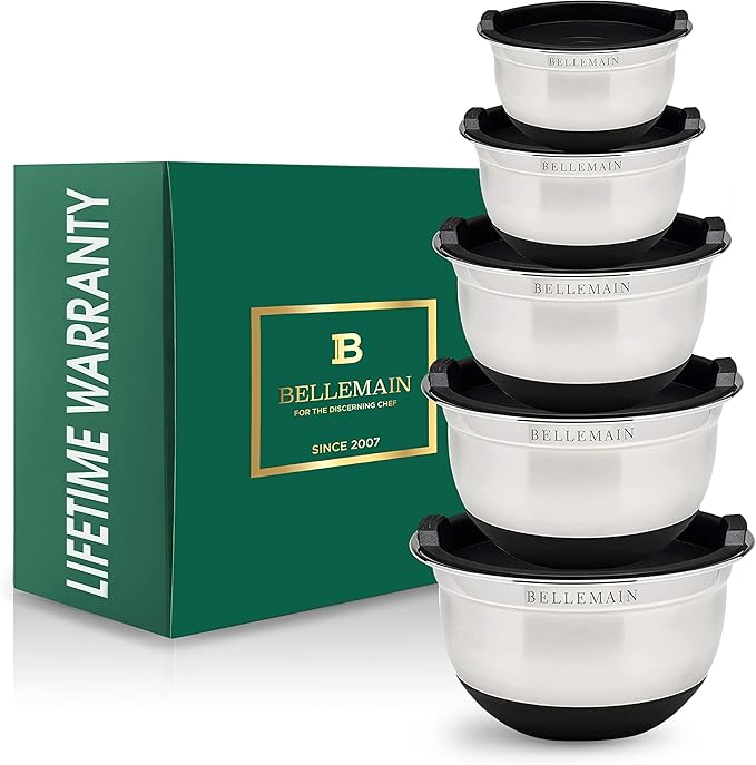 Bellemain Stainless Steel Non-Slip Mixing Bowls - Image 8