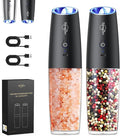 Sangcon Gravity Electric Salt and Pepper Grinder Set Shakers by Sangcon