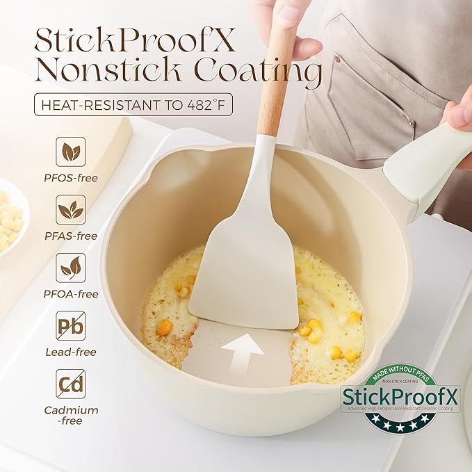 PRICUSIS Ceramic Nonstick Saucepan - Image 3
