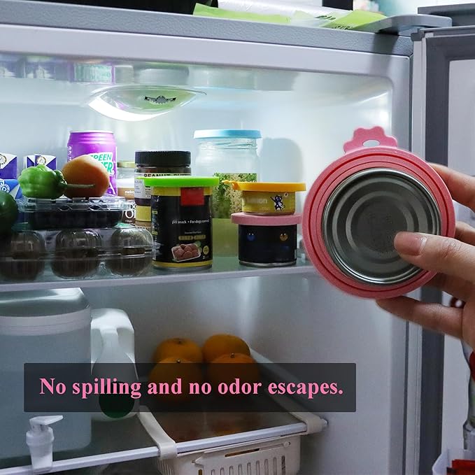 Food Can Lids, One Tin Cap Fit Most Standard Size Dog Cat Food - Image 5