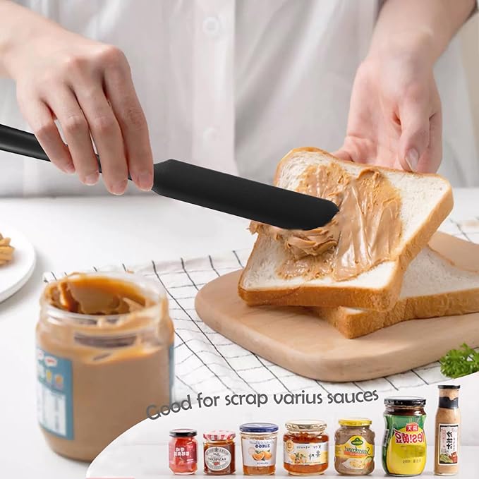 Silicone Jar Spatula, Heat Resistant Jam Spreader - Image 7