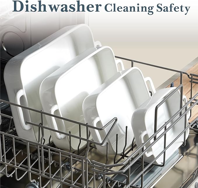 ONEMORE Casserole Dishes for Oven, 9.5"x15.4" Baking Dishes Set of 4, Ceramic - Image 6