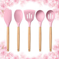 E-far Silicone Cooking Utensils Set, 5-Piece Kitchen Utensils Set by E-far