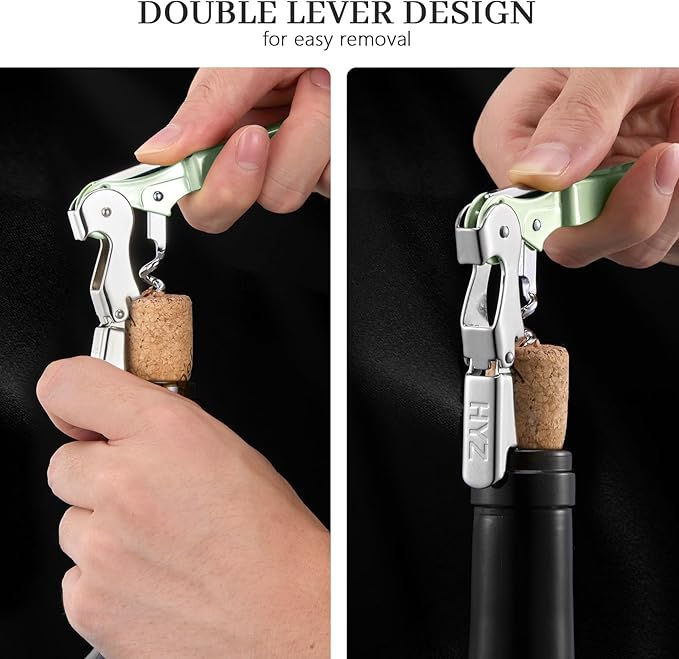 HYZ 2-Pack Wine Opener Waiter Corkscrew, Professional Wine Key - Image 4
