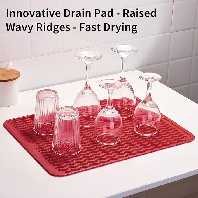 ZLR Silicone Dish Drying Mat & Heat Resistant Trivet - Image 8