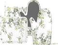 Sage Green Eucalyptus Oven Mitts and Pot Holders Sets Silicone Watercolor by MIFSOIAVV