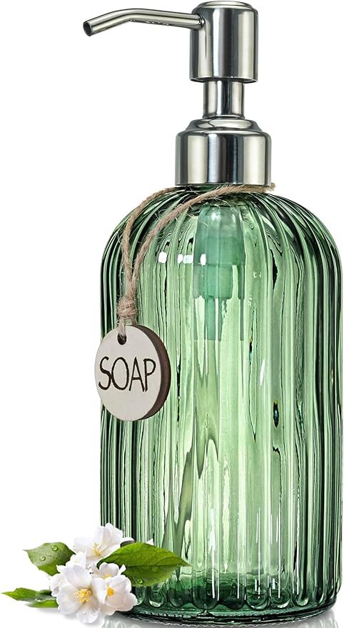 JASAI 18Oz Green Soap Dispenser by JASAIHOME