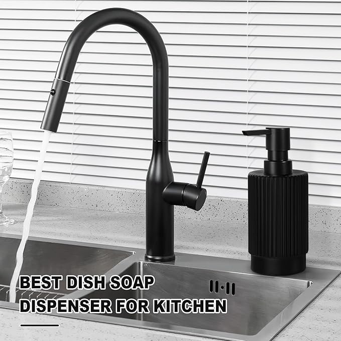 VIMERPA Black Soap Dispenser, 11 fl oz Hand Soap Dispensers - Image 6