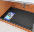 SIKADEER 28" x 19" Under Sink Mat Waterproof, Silicone Mat Kitchen Drawer Shelf by SIKADEER