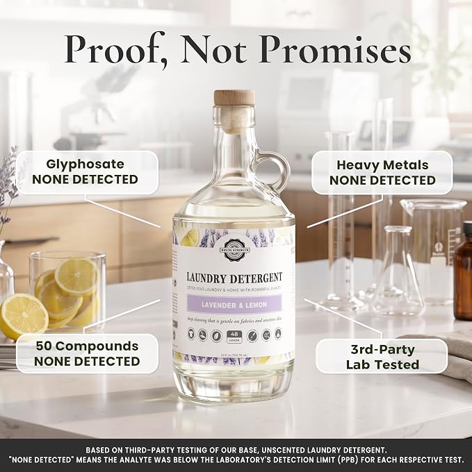 Rustic Strength Lavender and Lemon Dish Soap, Gallon Plastic | Concentrated Formula, For Dishes and Cookware,Helps Lift Grease and Food Residue