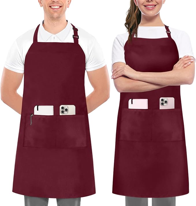 Utopia Kitchen 2 Pack Bib Apron, Adjustable by UTOPIAKITCHEN