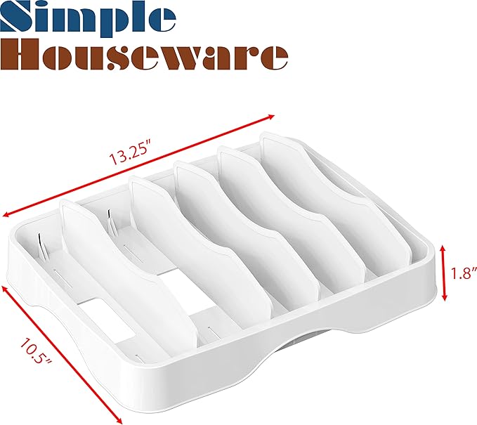 Simple Houseware Food Container Lids Storage Organizer - Image 8