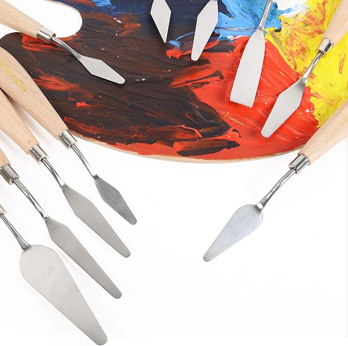 CONDA 11 Piece Stainless Steel Spatula Palette Knife Professional Palette Knife - Image 6