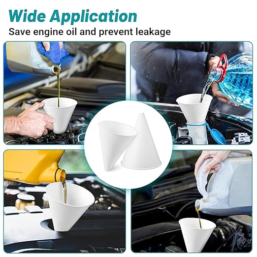 50 Disposable Funnels for Motor Oil & Other Liquids - Image 4
