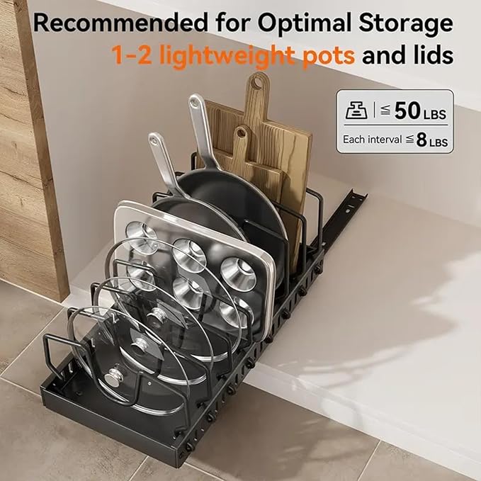 AmoiChic 2 Pack Pull Out Cabinet Organizer - Image 4