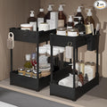 Sevenblue 2 Pack Under Sink Organizer, Under Bathroom Cabinet Organizer by Sevenblue