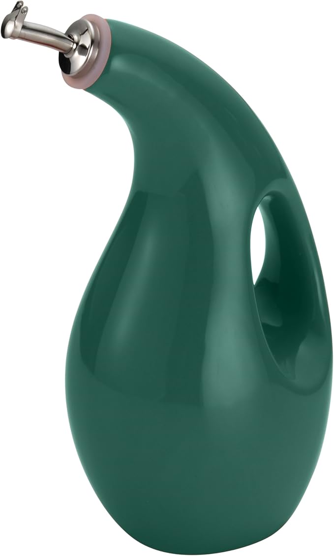 Rachael Ray Solid Glaze Ceramics EVOO Olive Oil Bottle Dispenser - Image 2
