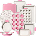 Kikcoin 22 PCS Nonstick Baking Pans Set, Stackable Bakeware Sets by Kikcoin