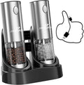 Electric Salt and Pepper Grinder Set by JINGASA