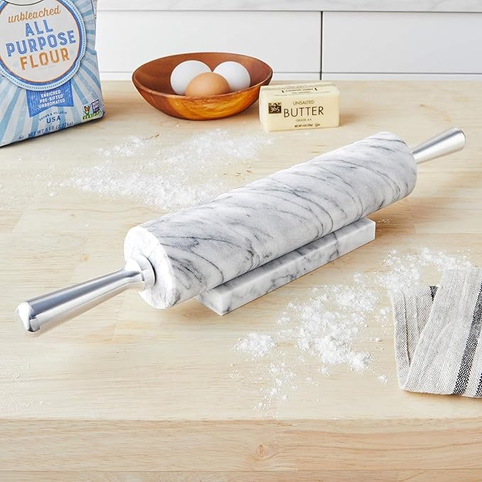 Fox Run 8648 Marble Rolling Pin and Base - Image 5