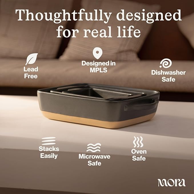 Mora Ceramic Baking Dish with Handles - Image 4