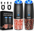 Rechargeable Pepper and Salt Grinder Set, whit Gravity Sensing Switch and LED by XinXu