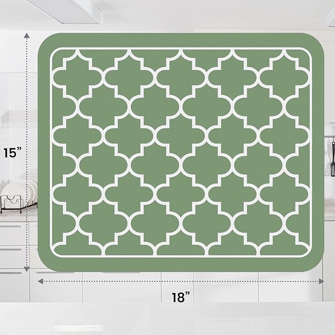 WISELIFE Dish Drying Mat Super Absorbent Drying Mat Large Dish Drying Mats - Image 3