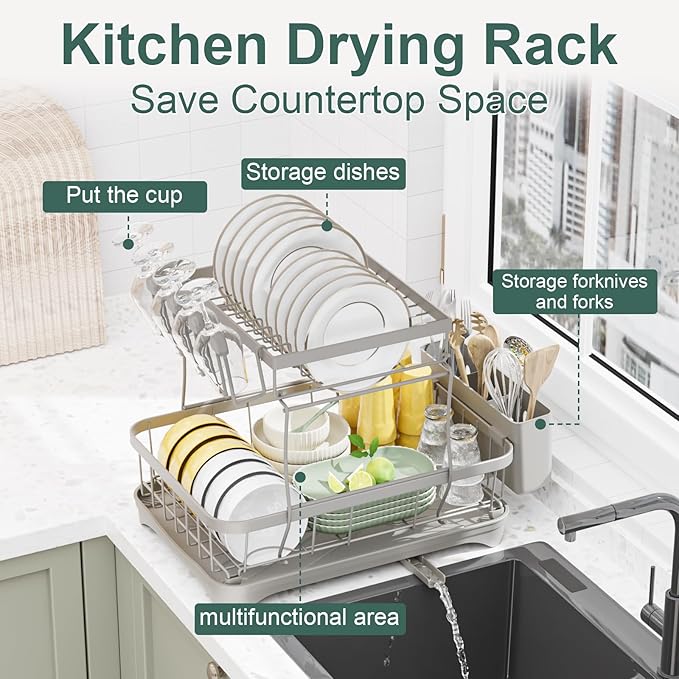 LIYI Dish Drying Rack, Large Dish Rack - Image 5