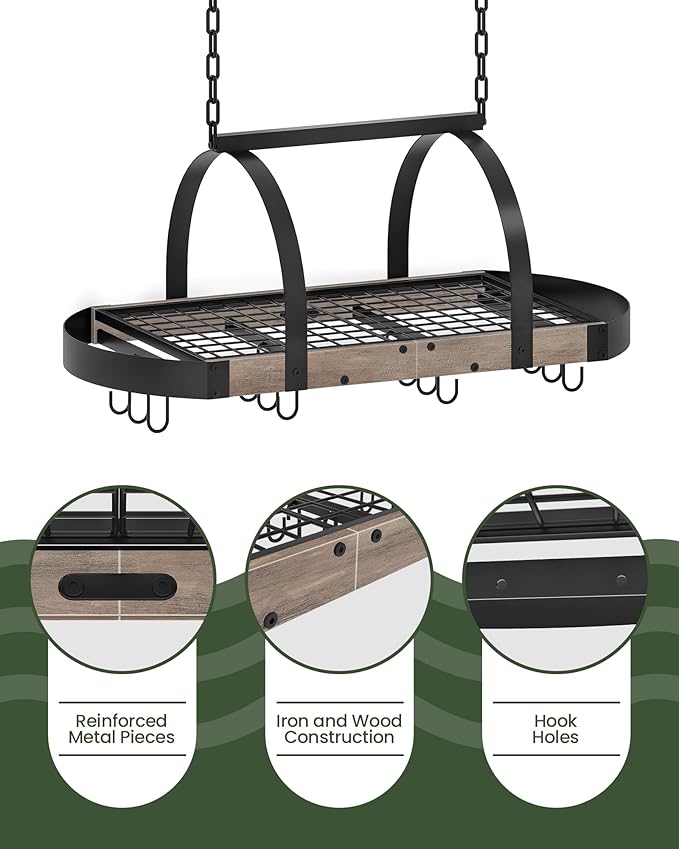 CHOEZON Hanging Pot Rack, Pot Hanger - Image 7