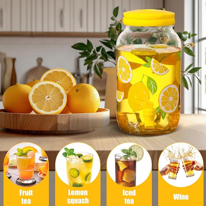 Havawish 2 Pcs 1 Gallon Plastic Beverage Dispenser - Image 3