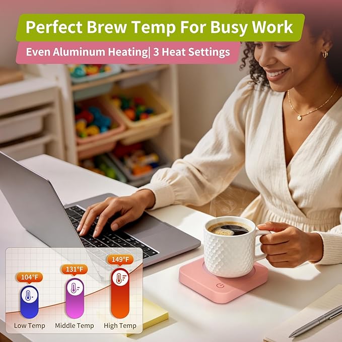 VOBAGA Coffee Mug Warmer for Desk - Image 3