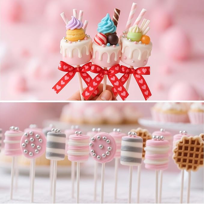 Juome Circle Cake Pop Mold Kit, 8 Cavities Cakesicle Molds Silicone - Image 5
