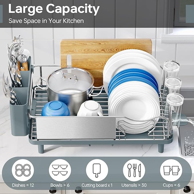 Stainless Steel Dish Drying Rack - Image 3