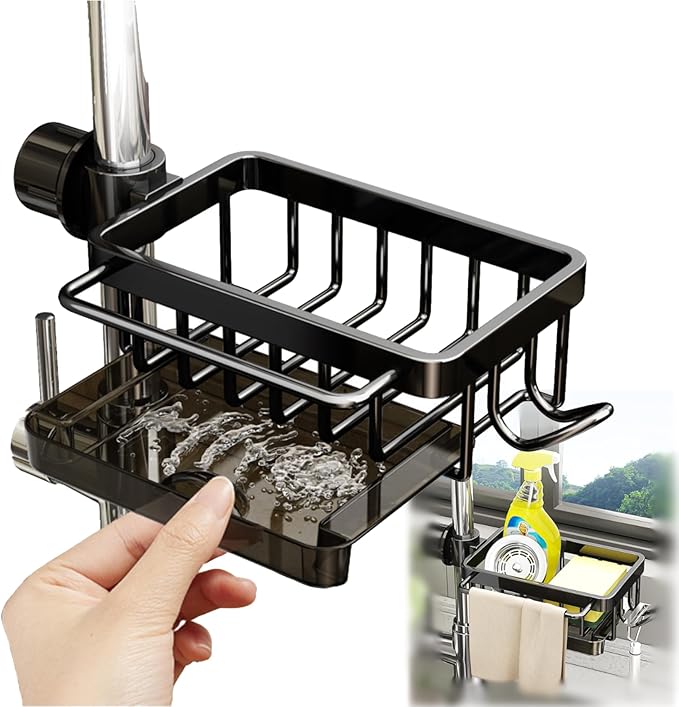 Sink Organizer Rack for Kitchen and Bathroom, 2025 New Stainless Steel by GCFTIFF