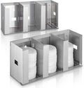 Hicarer 3 Compartments Stainless Steel Cup Dispenser by Hicarer