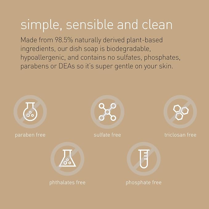 simplehuman Rosemary Thyme Dish Soap Refill Pouch, 34 Fl Oz.