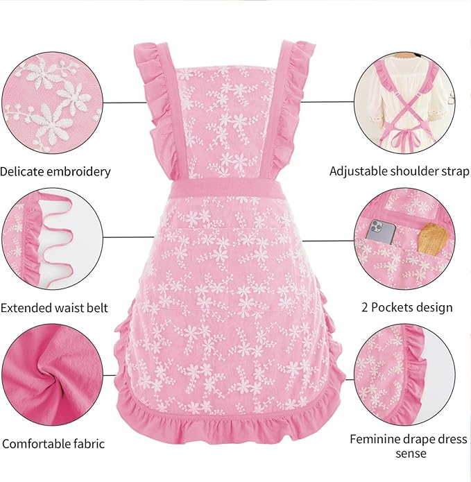 Pinknoke Vintage Pinafore Apron Dress - Image 5