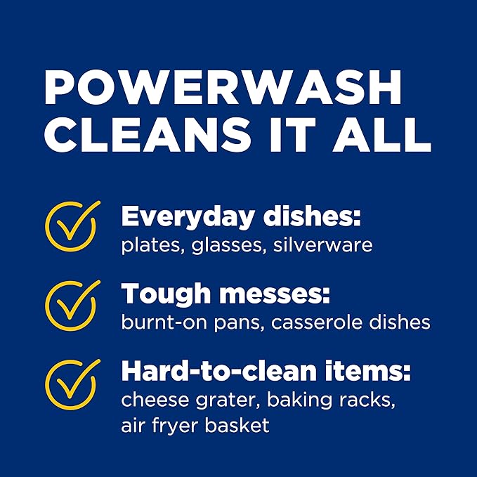 Dawn Powerwash Dish Soap Spray + 3 Dishwashing Liquid Refills Lemon, 4*16oz | Instantly breaks down 99% of residue. No water needed. Overnight soak power in minutes. Reusable sprayer.