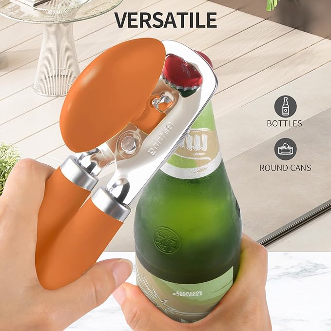Safring Can Opener Manual, Heavy Duty Stainless Steel Smooth Edge Can Opener - Image 6