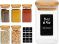 ComSaf 6Pcs 8oz Spice Jars by ComSaf