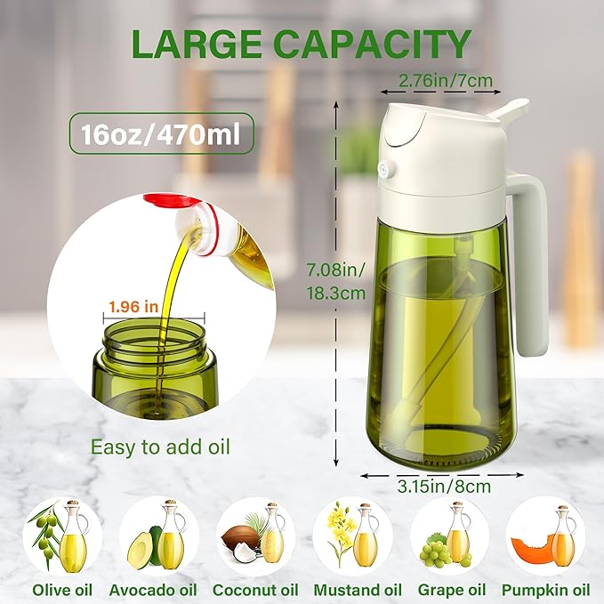 Vakoo 2 in 1 Oil Sprayer and Oil Dispenser - Image 5