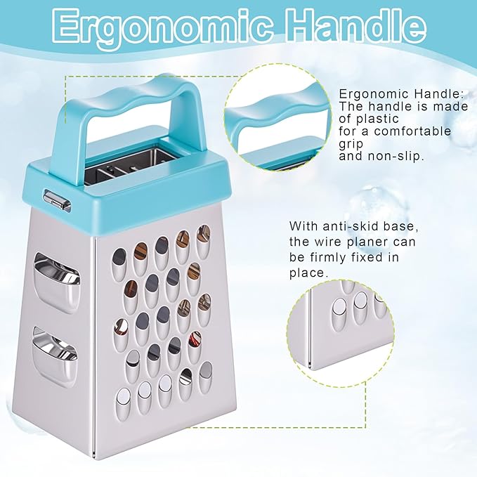 12 Pcs Mini Cheese Grater Stainless Steel Box Grater Professional Fine Coarse - Image 7