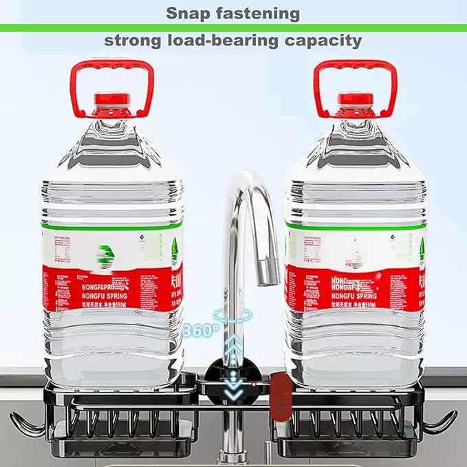 Sink Organizer Rack for Kitchen and Bathroom, Stainless Steel Detachable - Image 8