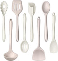 LIANYU 8Pcs Kitchen Utensils Set, Silicone Cooking Utensils Spatula Set by LIANYU